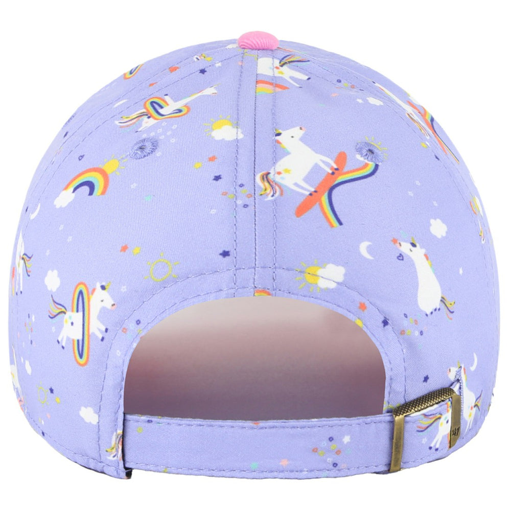 Houston Texans '47 Girls Preschool Unicorn Clean Up Adjustable Hat Lavender