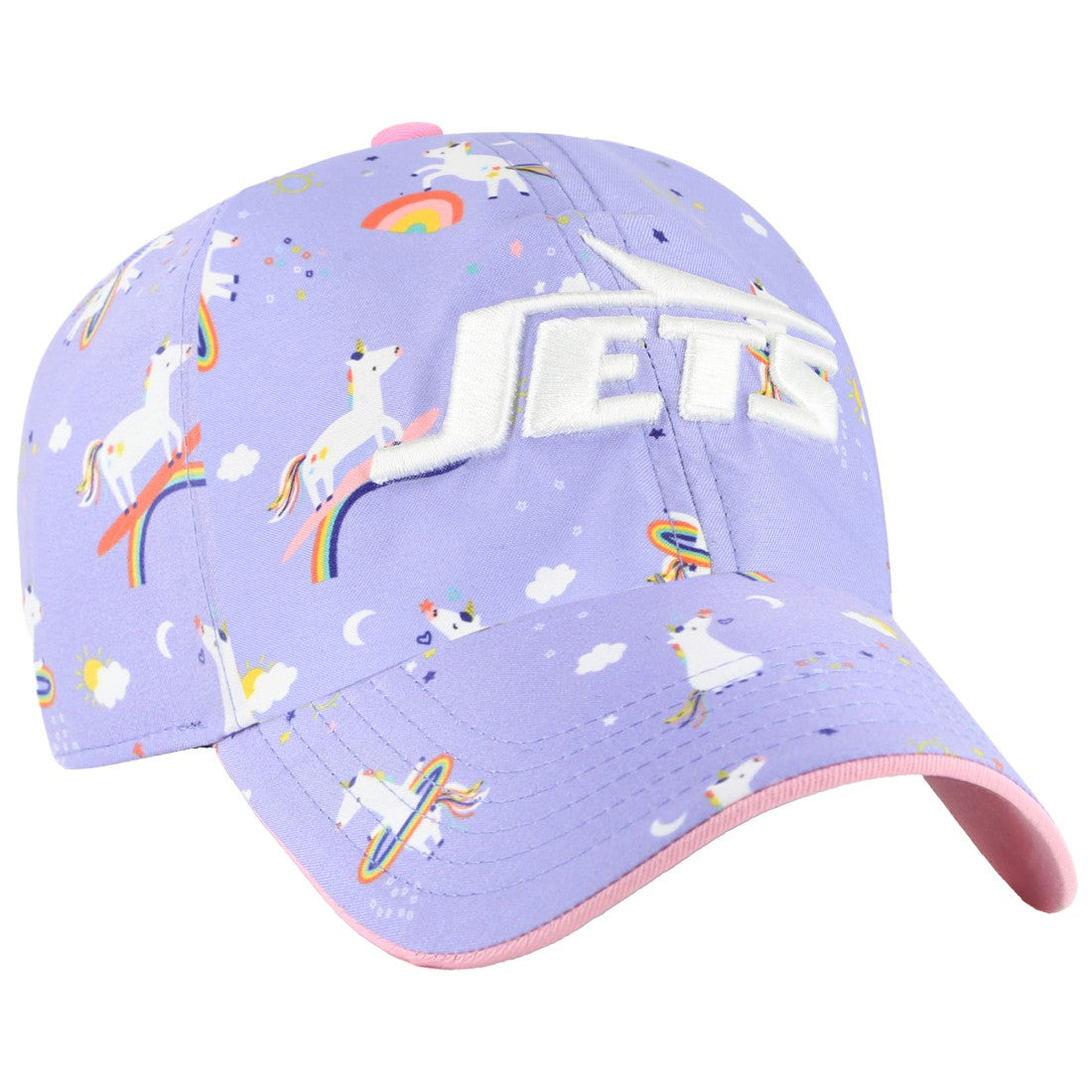 New York Jets '47 Girls Preschool Unicorn Clean Up Adjustable Hat Lavender