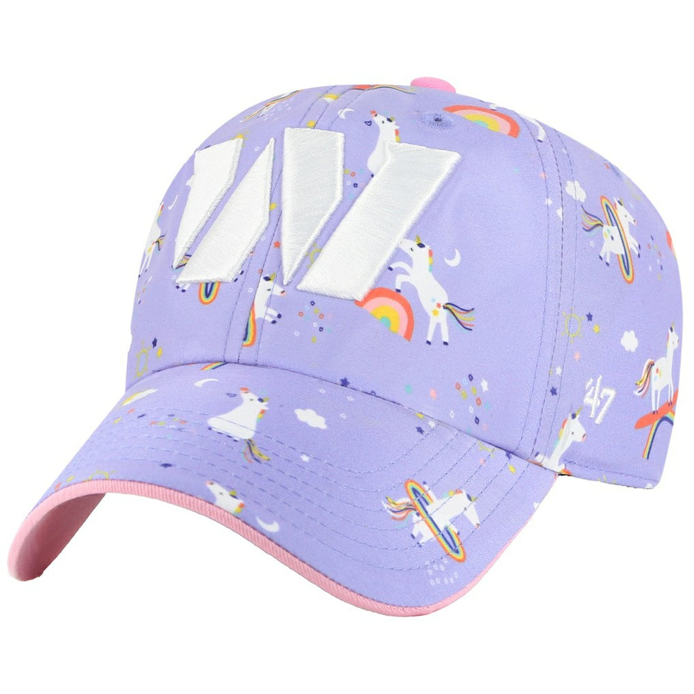 Washington Commanders '47 Girls Preschool Unicorn Clean Up Adjustable Hat Lavender