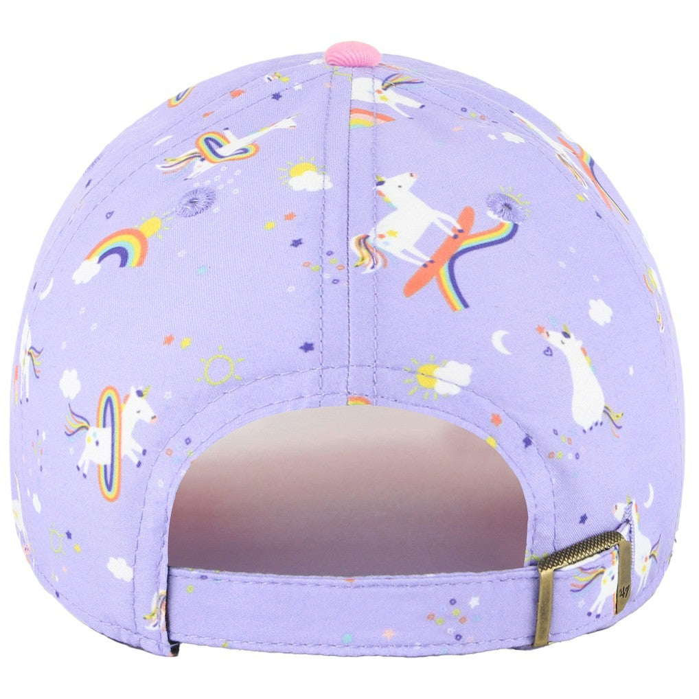 Los Angeles Rams '47 Girls Preschool Unicorn Clean Up Adjustable Hat Lavender