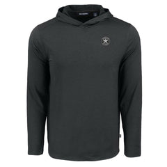 Houston Astros Cutter & Buck Coastline Epic Comfort Eco Recycled Long Sleeve Hoodie T-Shirt - Black Hoodies