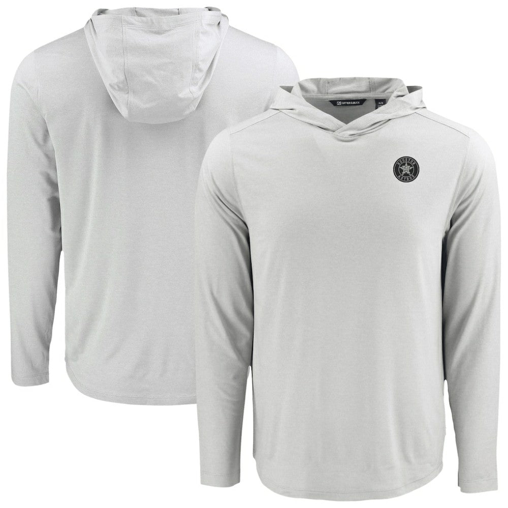 Houston Astros Cutter & Buck Coastline Epic Comfort Eco Recycled Long Sleeve Hoodie T-Shirt - Gray Hoodies