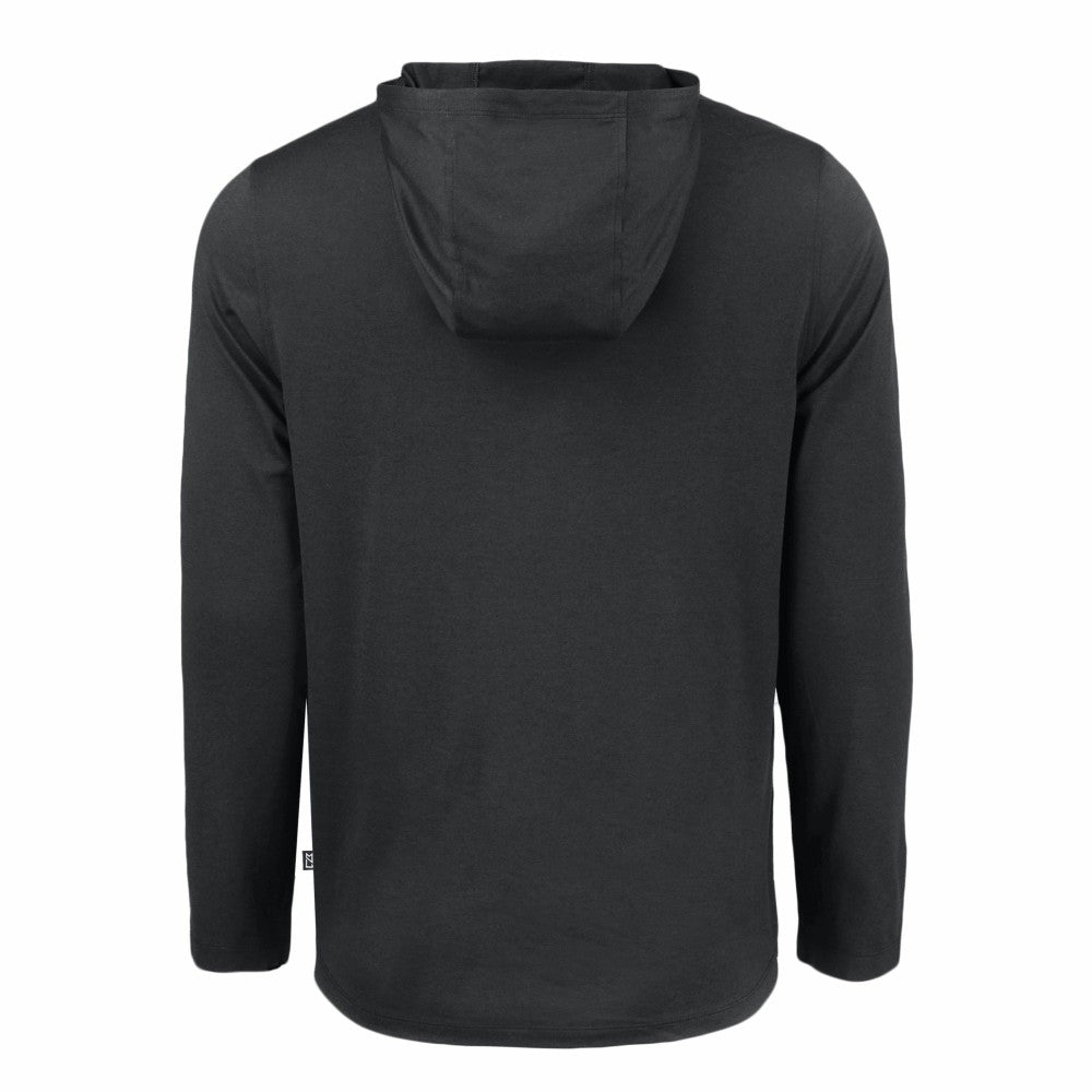 Cincinnati Reds Cutter & Buck Coastline Epic Comfort Eco Recycled Long Sleeve Hoodie T-Shirt - Black Hoodies