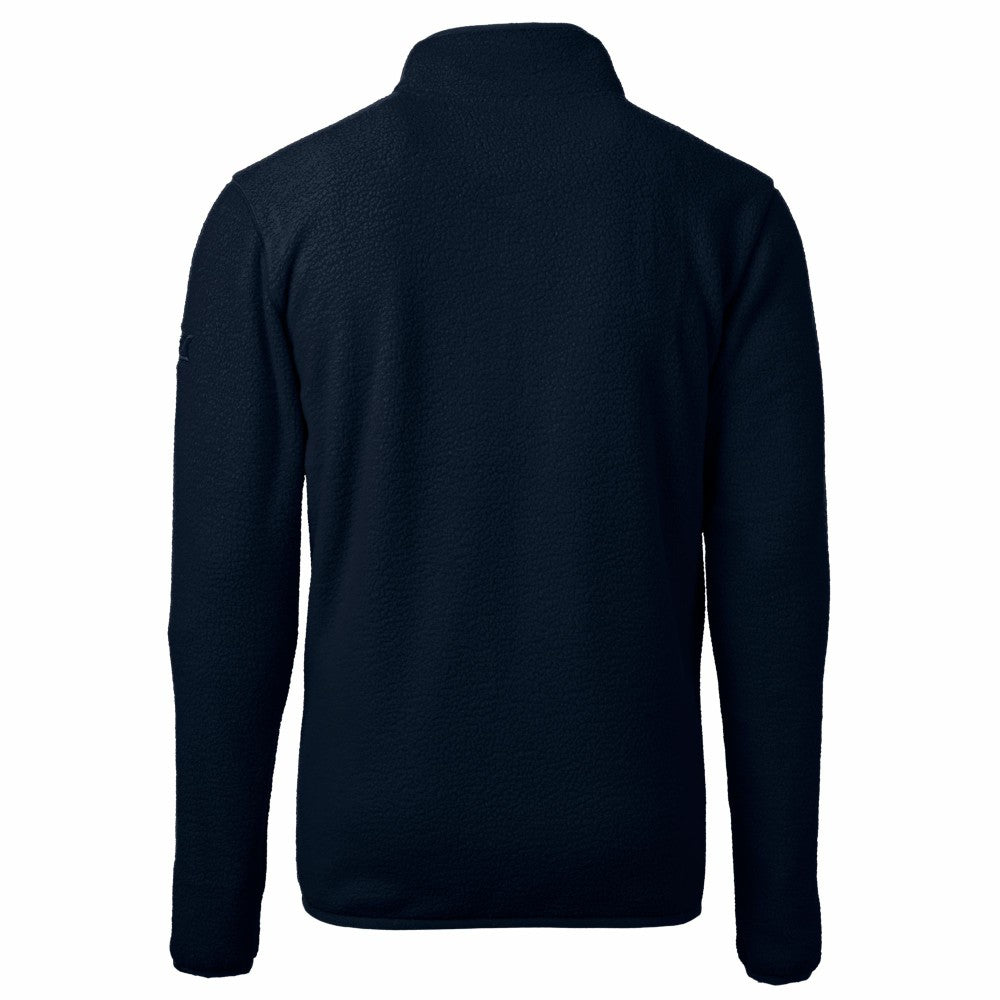 Cleveland Guardians Cutter & Buck Cascade Eco Fleece Quarter-Zip Jacket - Navy Jackets