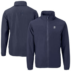 Detroit Tigers Cutter & Buck Charter Eco Recycled Full-Zip Hoodie Jacket - Navy Jackets