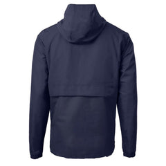 Chicago Cubs Cutter & Buck Charter Eco Recycled Anorak Half-Zip Hoodie Jacket - Navy Jackets