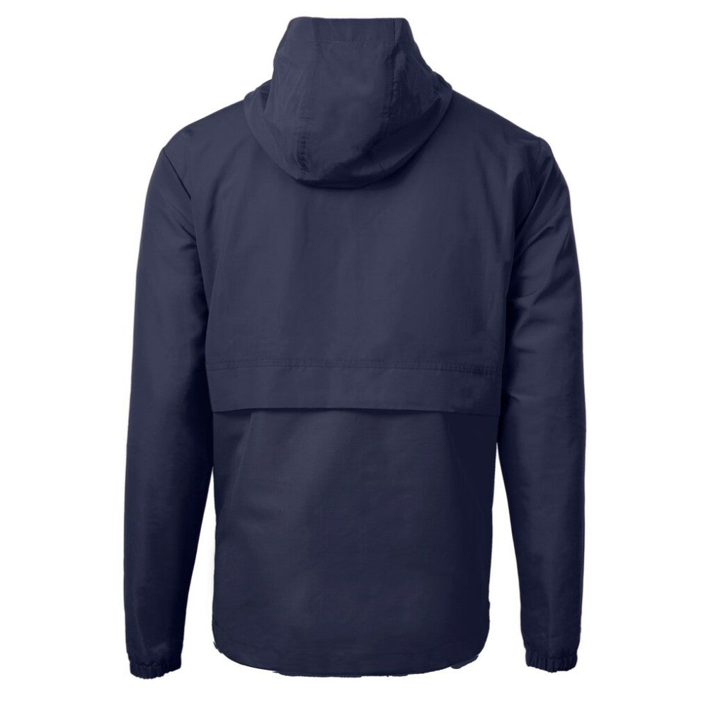 Boston Red Sox Cutter & Buck Charter Eco Recycled Anorak Half-Zip Hoodie Jacket - Navy Jackets
