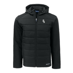 Chicago White Sox Cutter & Buck Evoke Hybrid Eco Softshell Recycled Full-Zip Jacket - Black Jackets