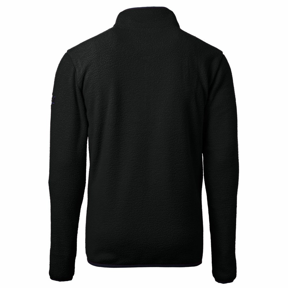 Los Angeles Dodgers Cutter & Buck Cascade Eco Fleece Quarter-Zip Jacket - Black Jackets