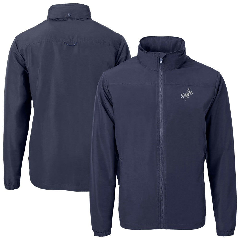 Los Angeles Dodgers Cutter & Buck Charter Eco Recycled Full-Zip Hoodie Jacket - Navy Jackets