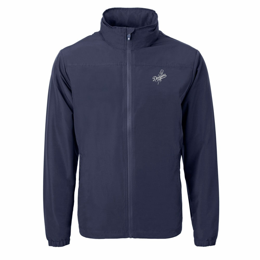 Los Angeles Dodgers Cutter & Buck Charter Eco Recycled Full-Zip Hoodie Jacket - Navy Jackets