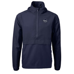 Philadelphia Phillies Cutter & Buck Charter Eco Recycled Anorak Half-Zip Hoodie Jacket - Navy Jackets