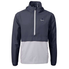 Philadelphia Phillies Cutter & Buck Charter Eco Recycled Anorak Half-Zip Hoodie Jacket - Navy Jackets