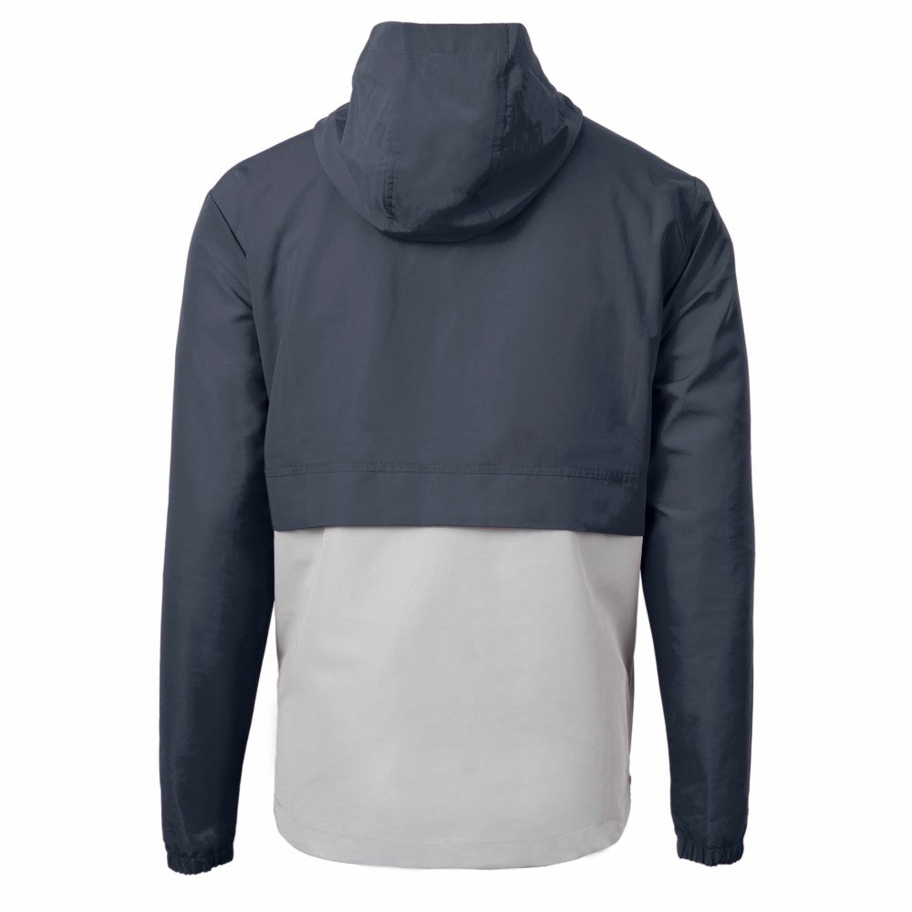 Los Angeles Dodgers Cutter & Buck Charter Eco Recycled Anorak Half-Zip Hoodie Jacket - Navy/Gray Jackets
