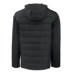 Los Angeles Dodgers Cutter & Buck Evoke Hybrid Eco Softshell Recycled Full-Zip Hooded Jacket - Black Jackets