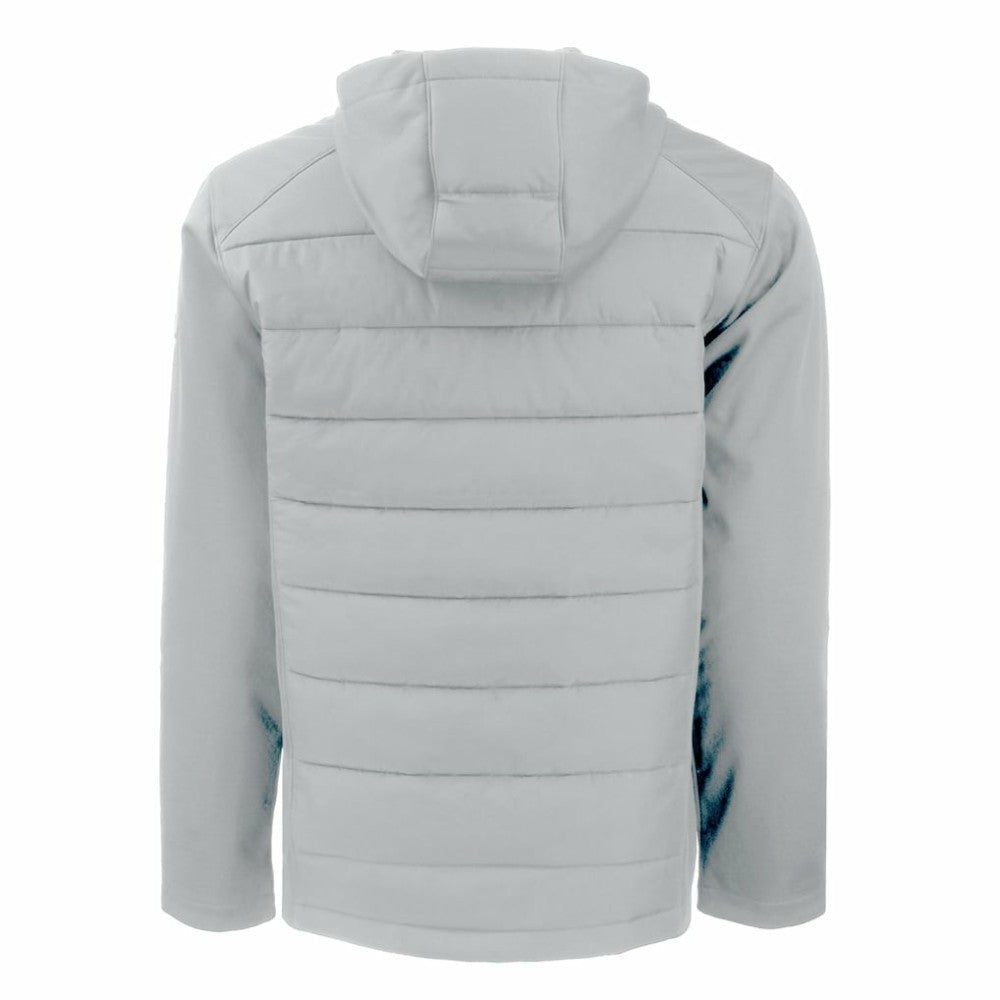 Los Angeles Dodgers Cutter & Buck Evoke Hybrid Eco Softshell Recycled Full-Zip Hooded Jacket - Gray Jackets