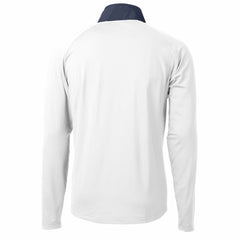 New York Mets Cutter & Buck Adapt Eco Hybrid Raglan DryTec Quarter-Zip Jacket - White Jackets