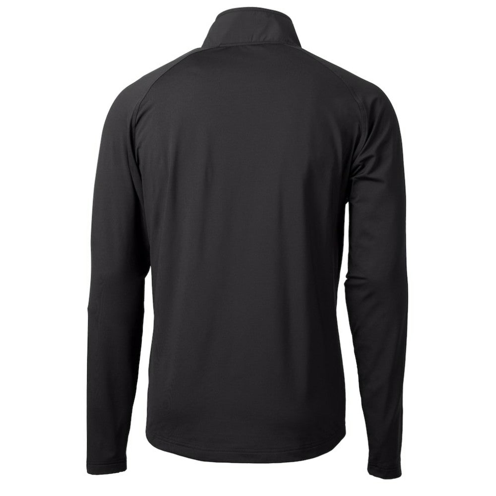 Philadelphia Phillies Cutter & Buck Adapt Eco Hybrid Raglan DryTec Quarter-Zip Jacket - Black Jackets