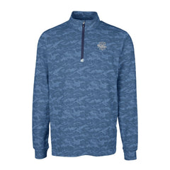 Philadelphia Phillies Cutter & Buck Traverse Eco Camo Tri-Blend DryTec Quarter-Zip Top - Navy Tops