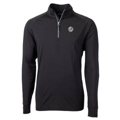 New York Yankees Cutter & Buck Adapt Eco Raglan Quarter-Zip Jacket - Black Jackets