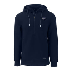 Philadelphia Phillies Cutter & Buck Roam Eco Recycled Tri-Blend Half-Zip Hoodie - Navy Hoodies