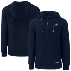 Los Angeles Dodgers Cutter & Buck Roam Eco Recycled Tri-Blend Half-Zip Hoodie - Navy Hoodies