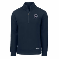 New York Mets Cutter & Buck Roam Eco Quarter-Zip Jacket - Navy Jackets
