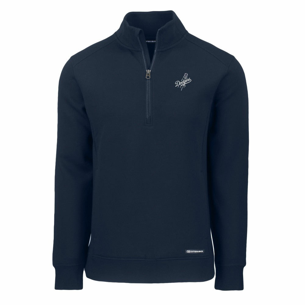 Los Angeles Dodgers Cutter & Buck Roam Eco Quarter-Zip Jacket - Navy Jackets