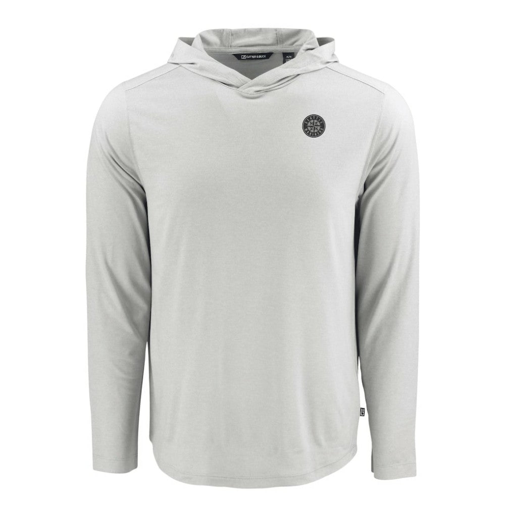 Seattle Mariners Cutter & Buck Coastline Epic Comfort Eco Recycled Hoodie T-Shirt - Gray Hoodies