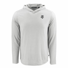 Minnesota Twins Cutter & Buck Coastline Epic Comfort Eco Recycled Hoodie T-Shirt - Gray Hoodies