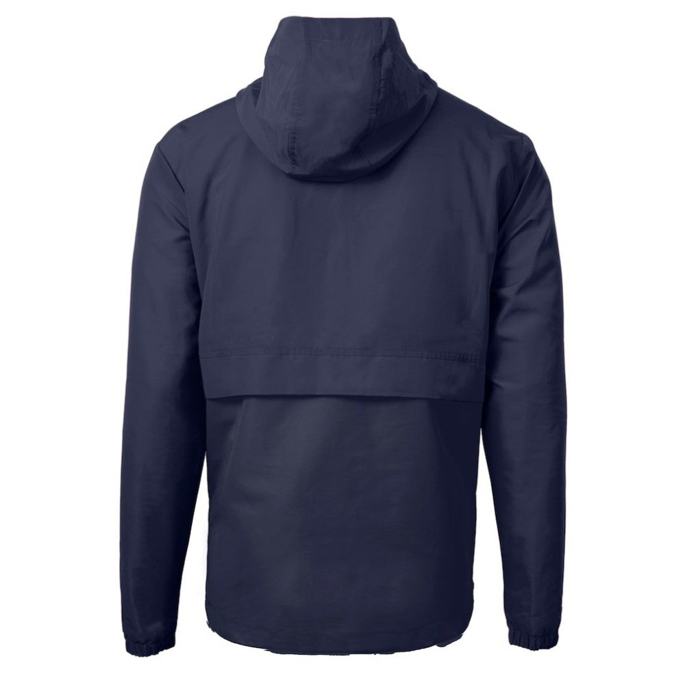 Seattle Mariners Cutter & Buck Charter Eco Recycled Anorak Half-Zip Hoodie Jacket - Navy Jackets