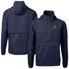 St. Louis Cardinals Cutter & Buck Charter Eco Recycled Anorak Half-Zip Hoodie Jacket - Navy Jackets