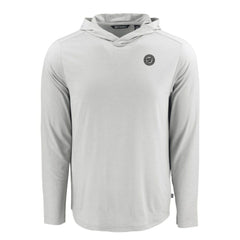 Washington Nationals Cutter & Buck Coastline Epic Comfort Eco Recycled Long Sleeve Hoodie T-Shirt - Gray Hoodies