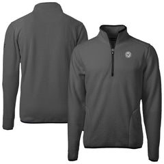 Washington Nationals Cutter & Buck Cascade Eco Fleece Quarter-Zip Jacket - Gray Jackets