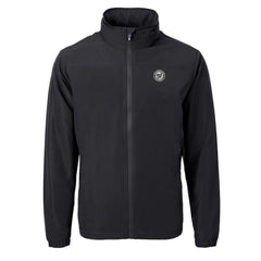 Washington Nationals Cutter & Buck Charter Eco Recycled Full-Zip Hoodie Jacket - Black Jackets