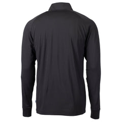 Los Angeles Dodgers Cutter & Buck Big & Tall Adapt Eco DryTec Raglan Quarter-Zip Jacket - Black Jackets