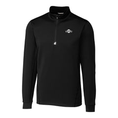 San Francisco Giants Cutter & Buck Big & Tall Traverse DryTec Quarter-Zip Jacket - Black Jackets