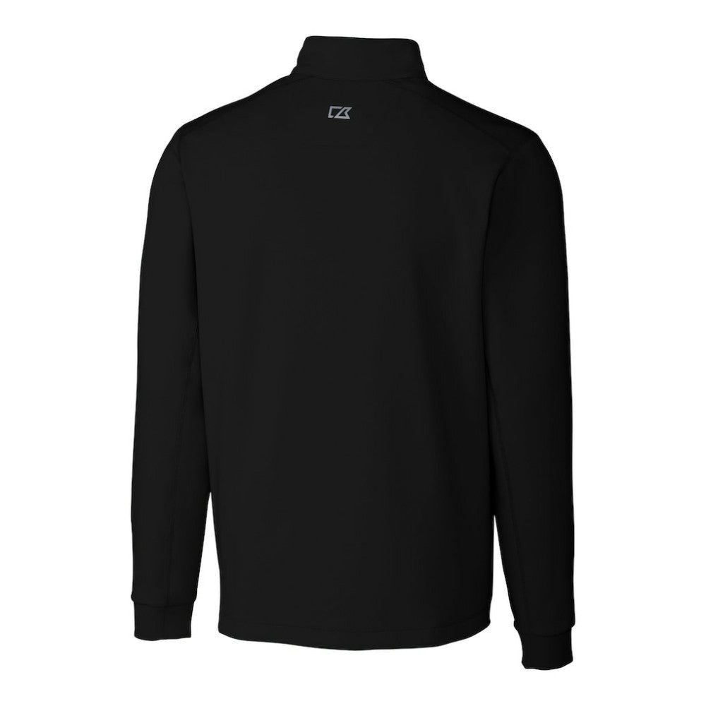 San Francisco Giants Cutter & Buck Big & Tall Traverse DryTec Quarter-Zip Jacket - Black Jackets