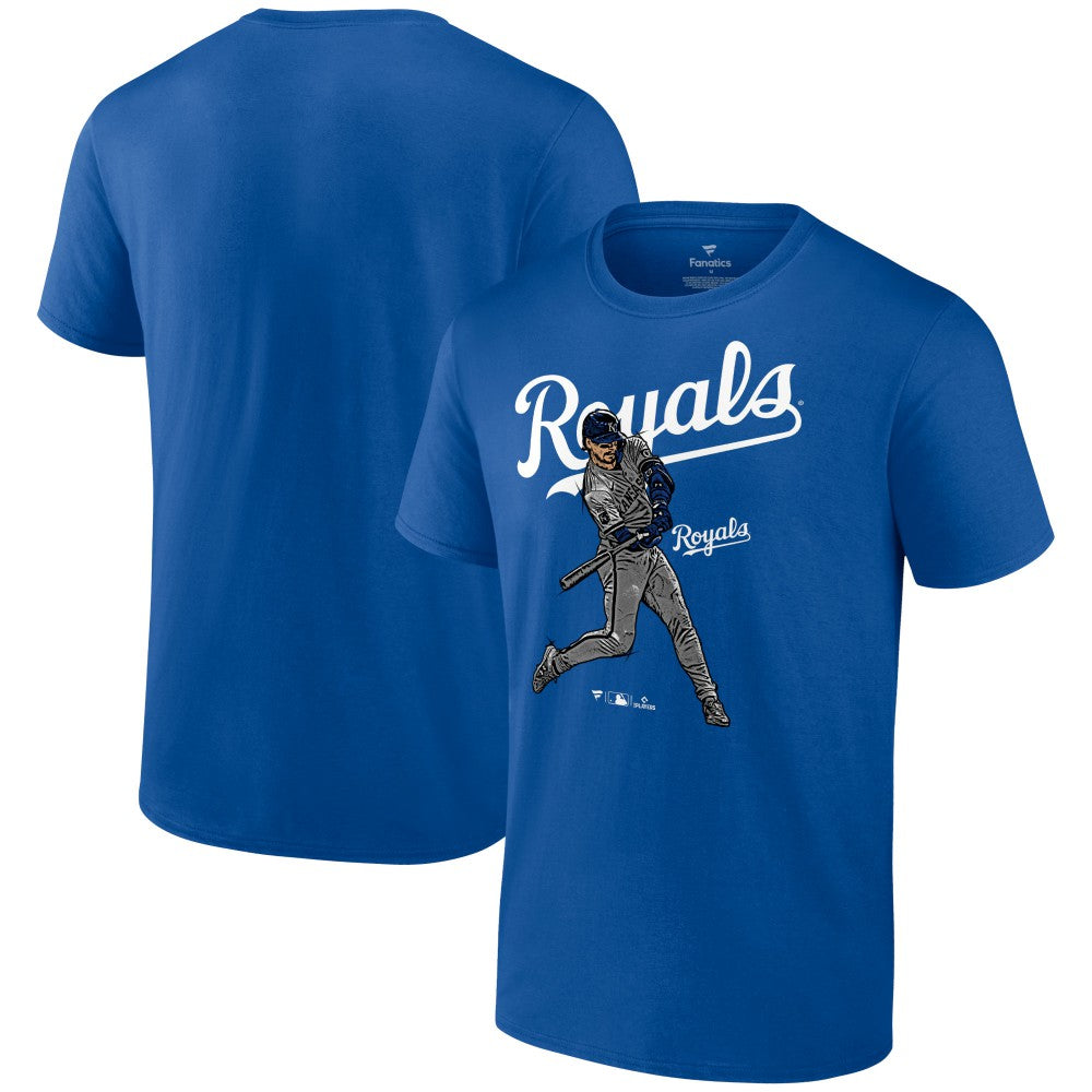 Bobby Witt Jr. Kansas City Royals Player Swing T-Shirt - Royal T-shirts