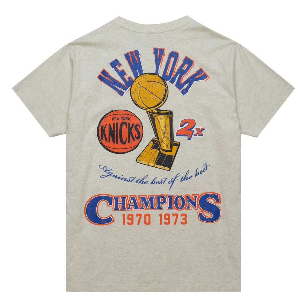 New York Knicks Hardwood Classics Legacy Defined Retro Championship T-Shirt Oatmeal
