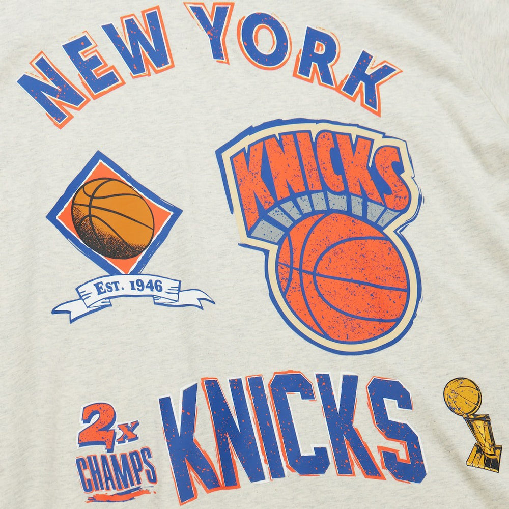 New York Knicks Hardwood Classics Legacy Defined Retro Championship T-Shirt Oatmeal