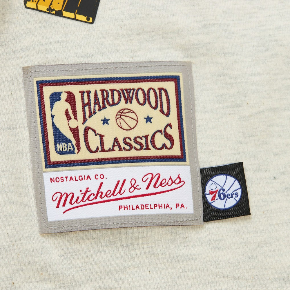 Philadelphia 76ers Hardwood Classics Legacy Defined Retro Championship T-Shirt Oatmeal