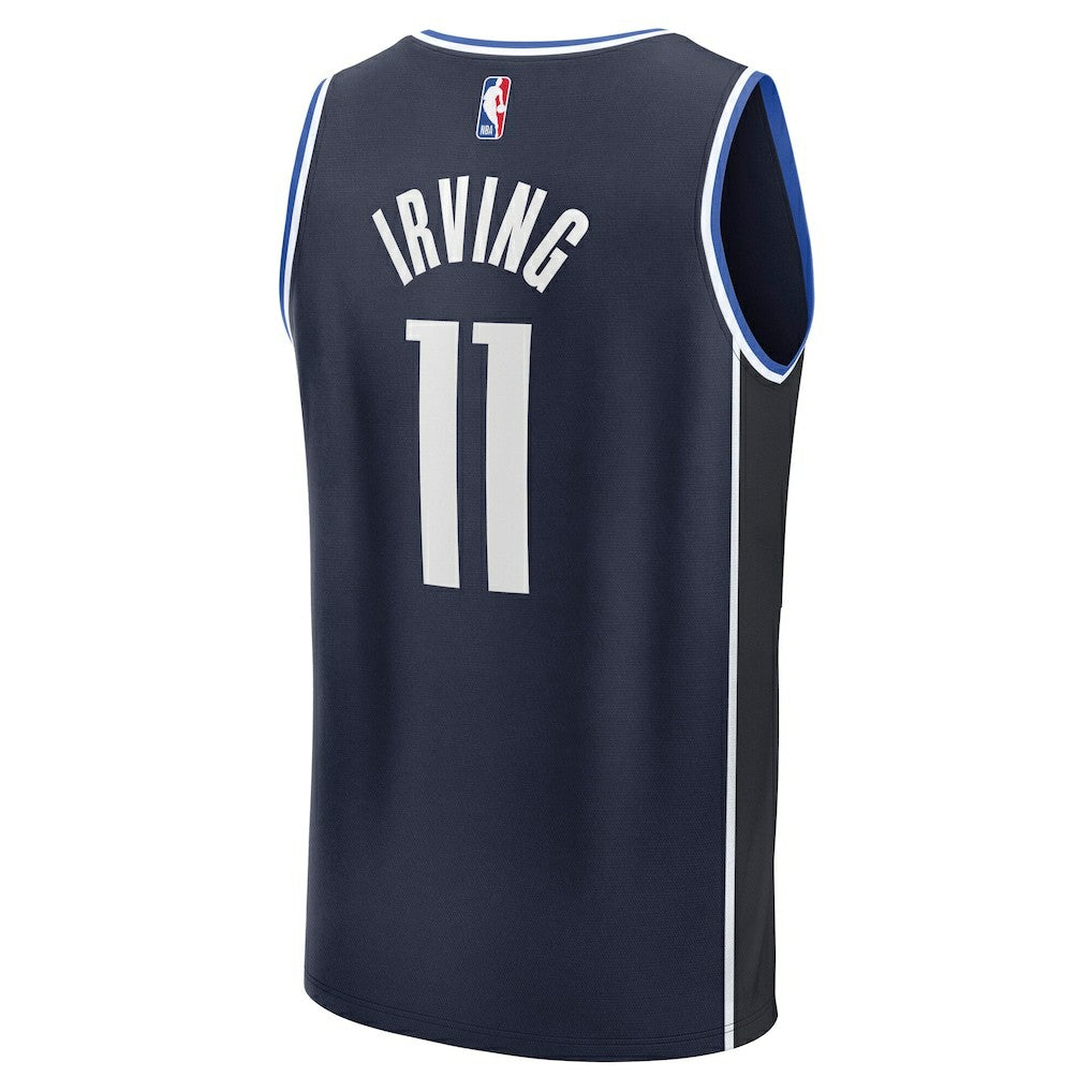 Kyrie Irving Dallas Mavericks Fast Break Replica Player Jersey Statement Editi- Navy