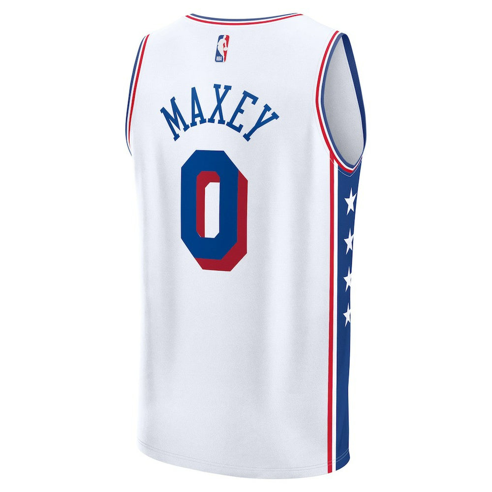 Tyrese Maxey Philadelphia 76ers Youth Fast Break Replica Player Jersey Association Edition White