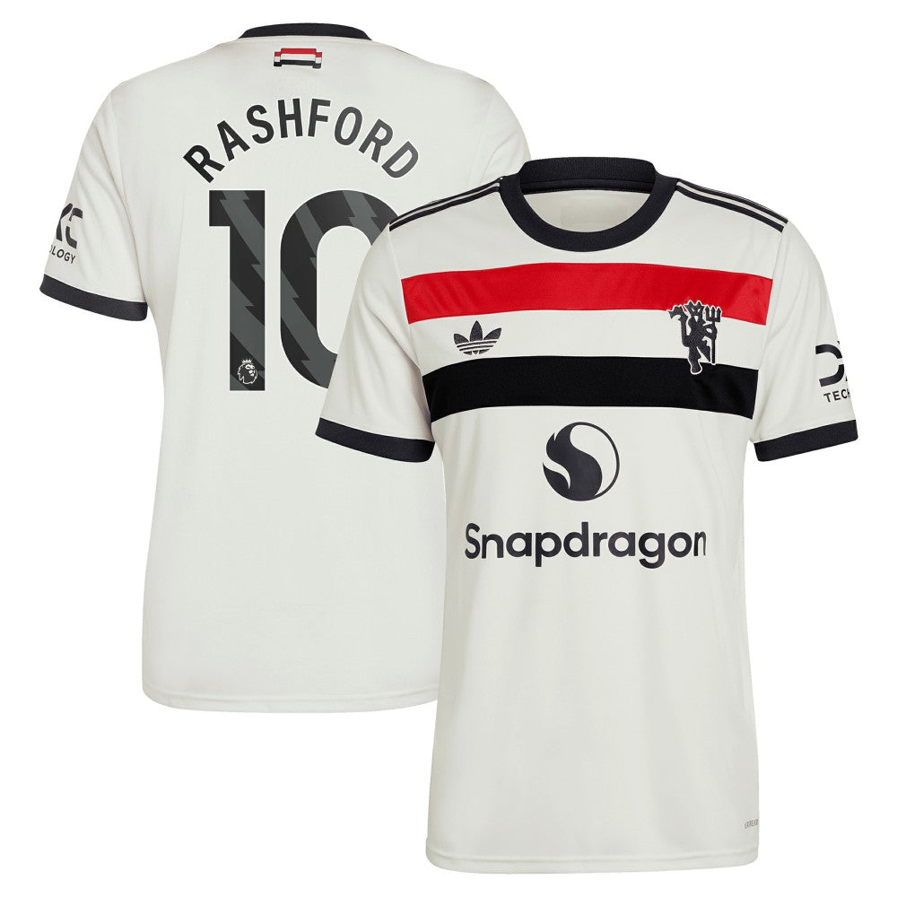 Marcus Rashford Manchester United Originals 2024/25 Third Replica Jersey Cream shop