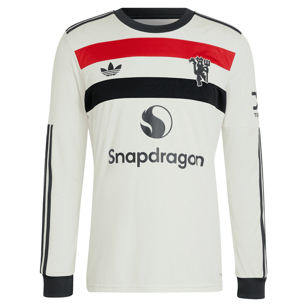 Marcus Rashford Manchester United Originals 2024/25 Third Replica Long Sleeve Jersey Cream