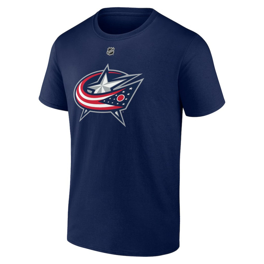 NHL Adam Fantilli Columbus Blue Jackets Fanatics Authentic Stack Name & Number T-Shirt - Navy