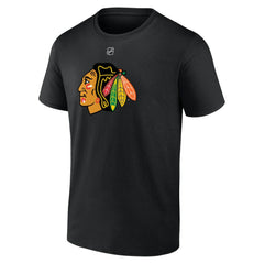 NHL Teuvo Teravainen Chicago Blackhawks Fanatics Authentic Stack Name & Number T-Shirt - Black