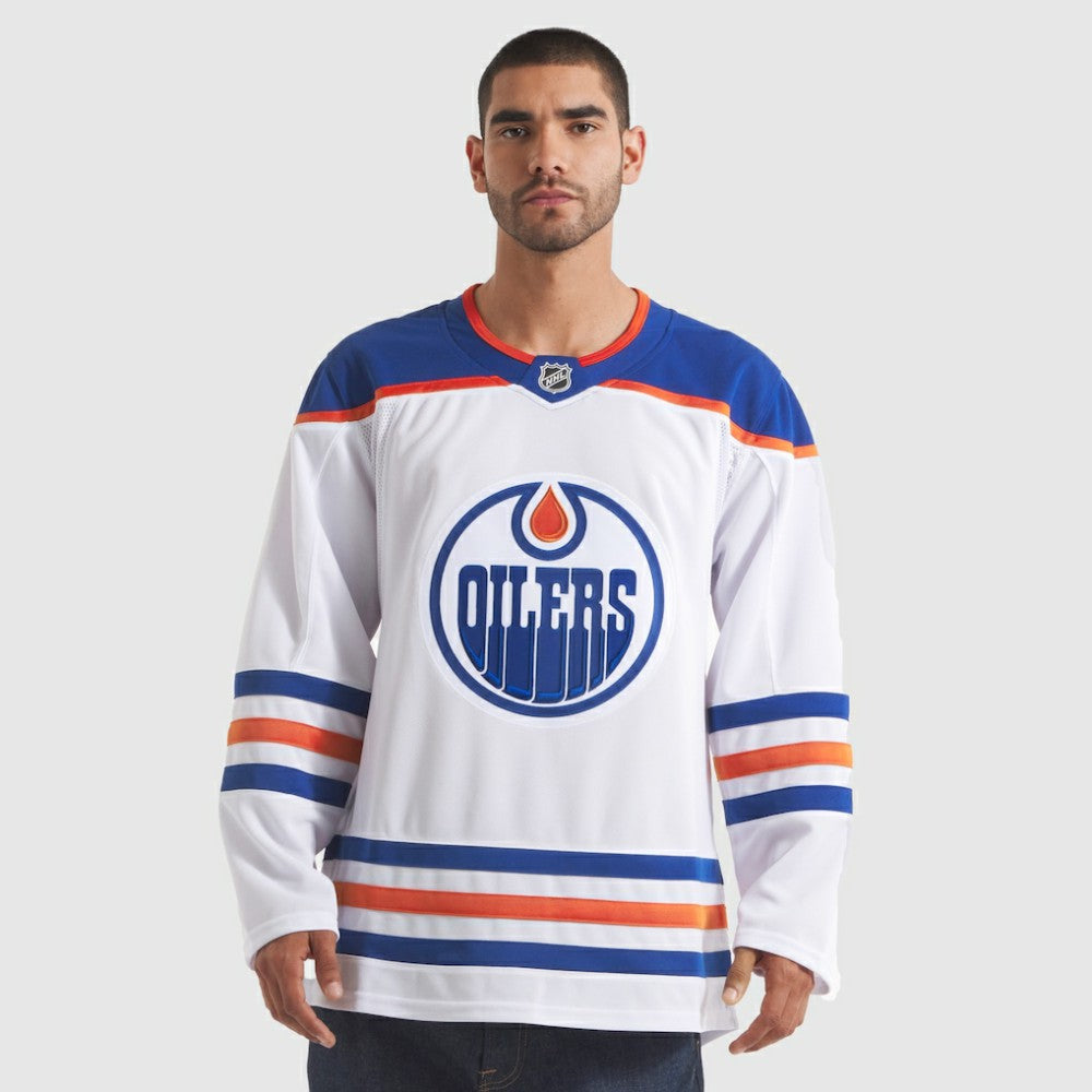 NHL Edmonton Oilers Fanatics Away Premium Jersey - White