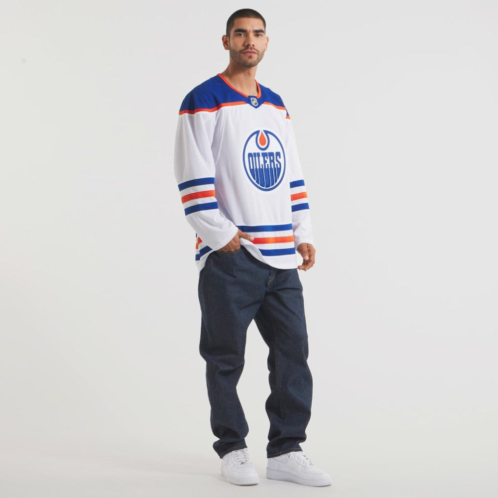 NHL Edmonton Oilers Fanatics Away Premium Jersey - White